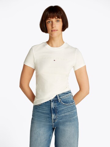 T-shirt Tommy Jeans en blanc : devant