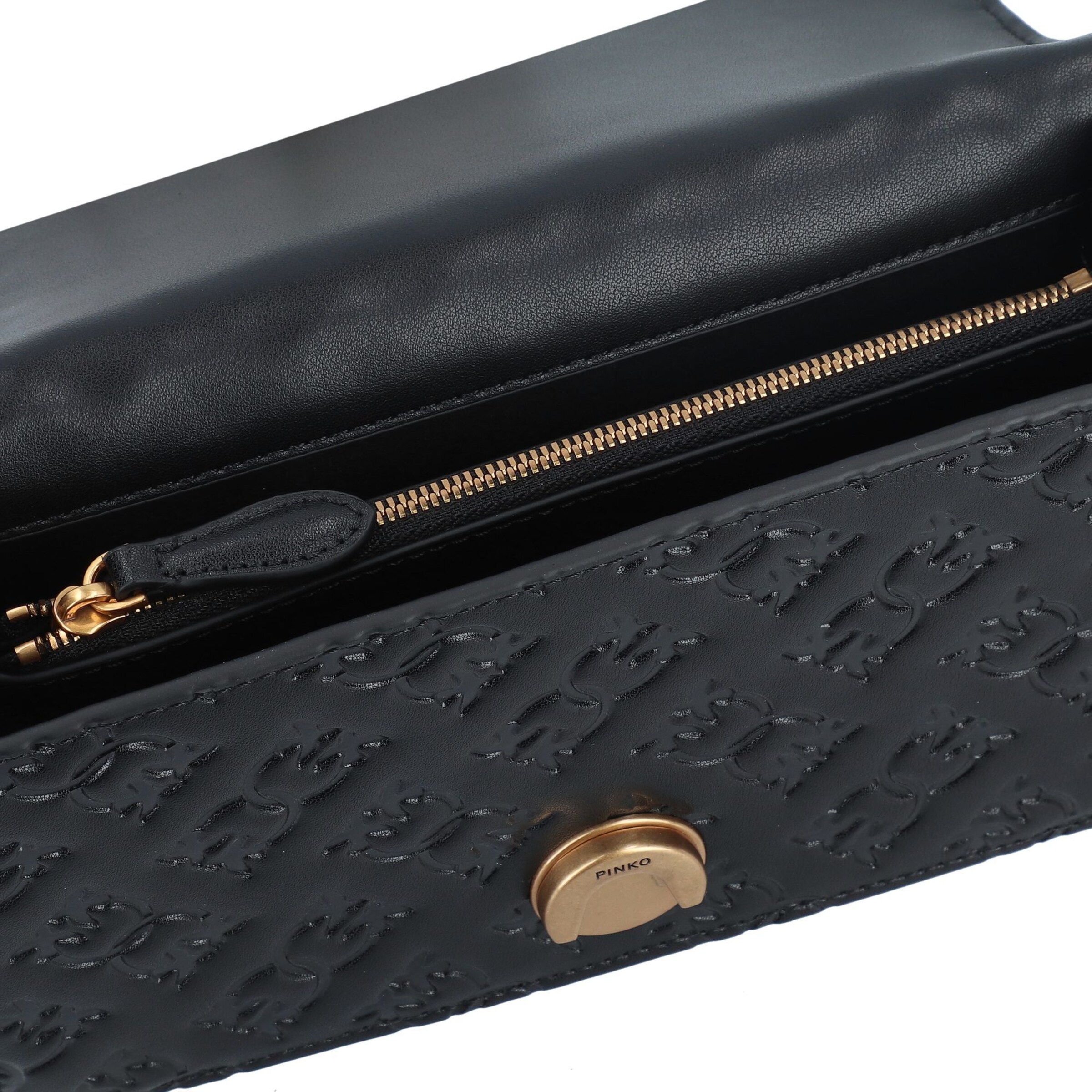 PINKO Õlakott 'Love One', värv must