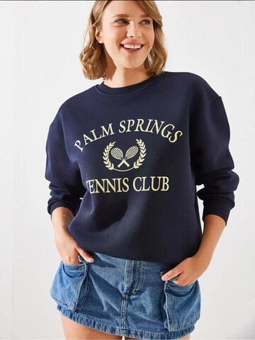 Sweat-shirt Bianco Lucci en bleu