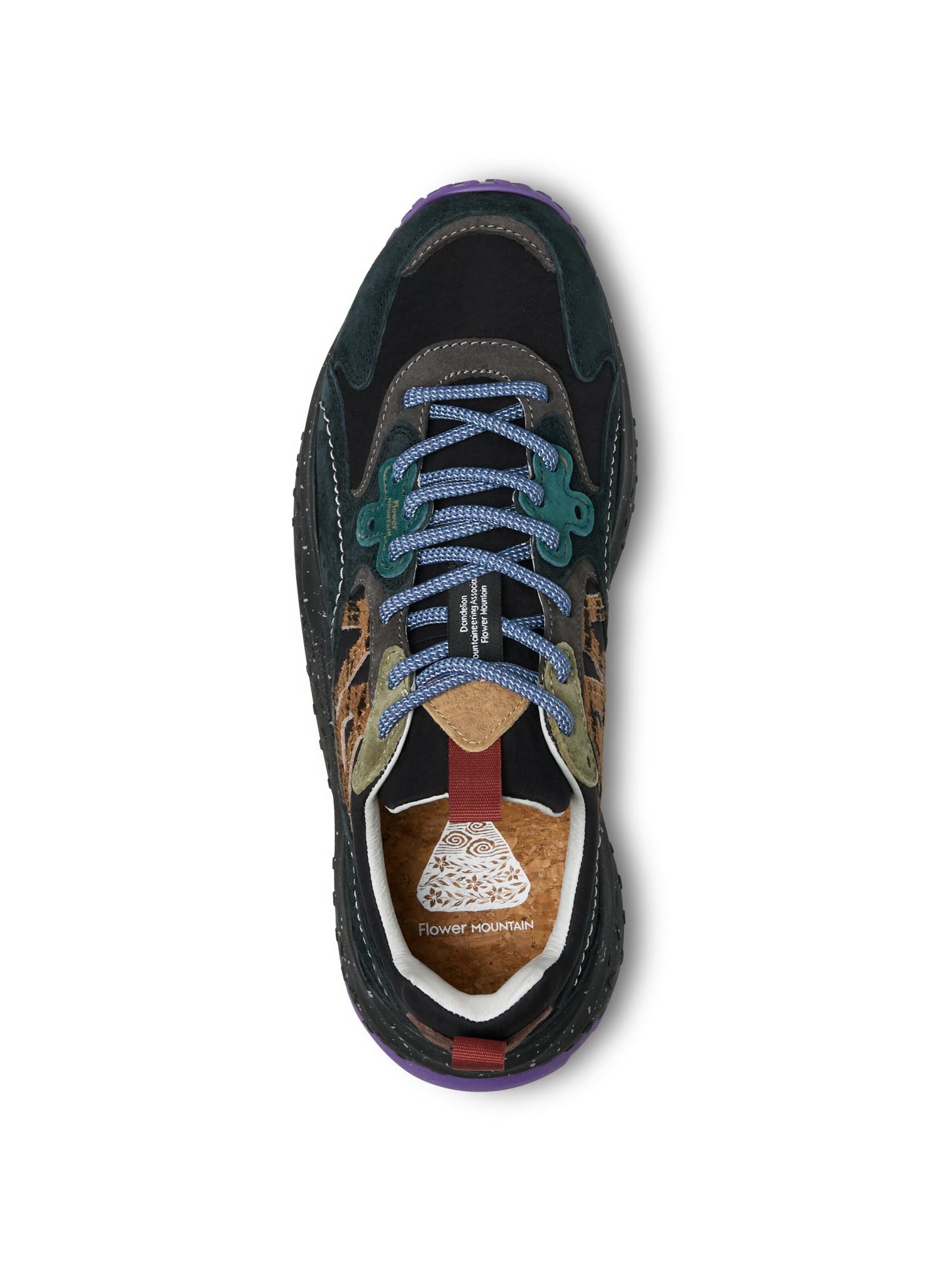 Flower Mountain Sneakers laag 'SOLIN UNI' in Zwart