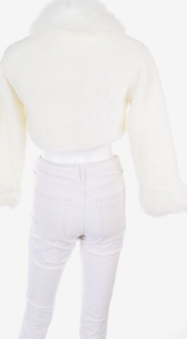 UNBEKANNT Faux Fur-Jacke M in Weiß