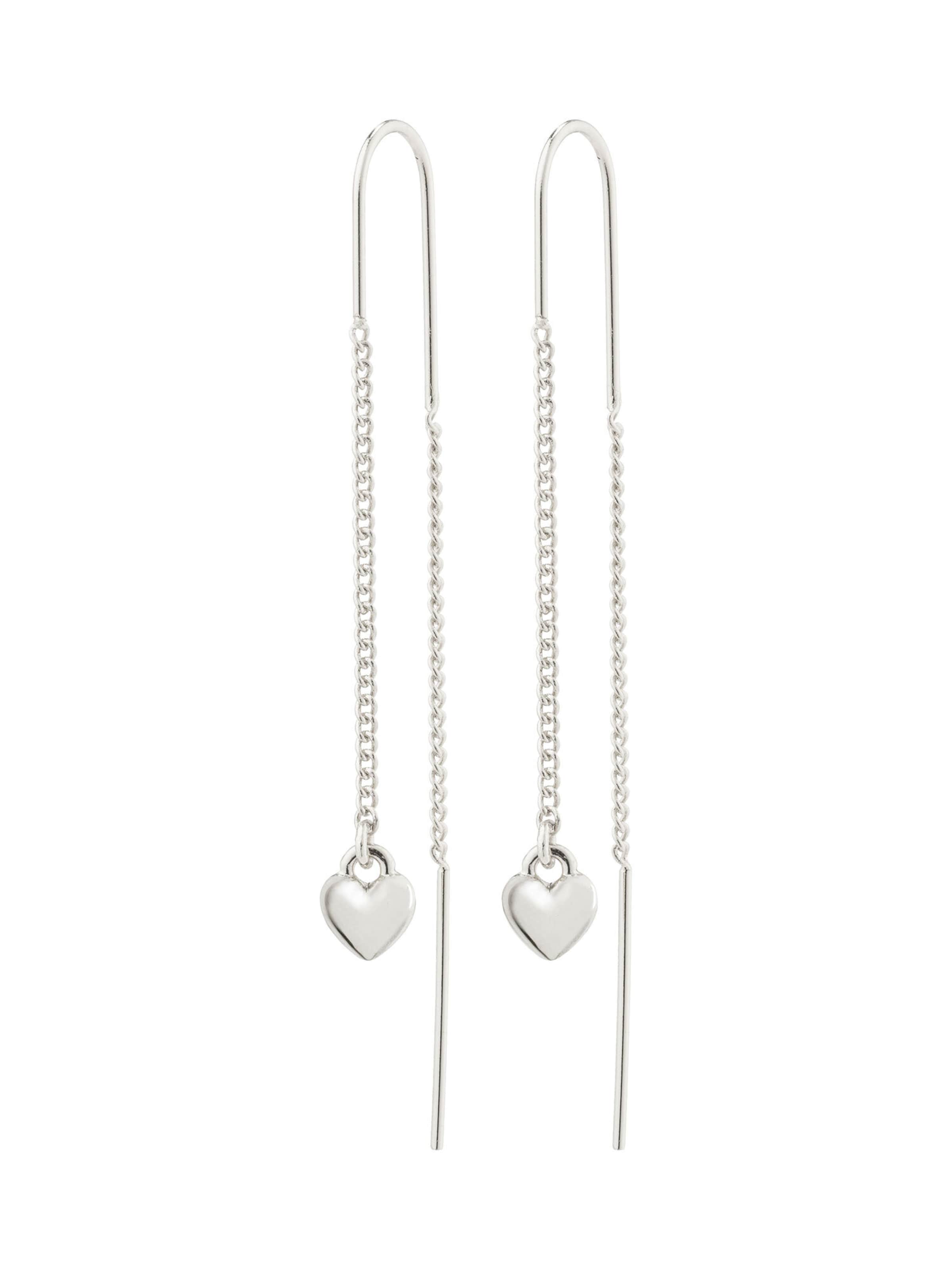 Pilgrim Náušnice 'Afroditte' - Strieborná: predná strana