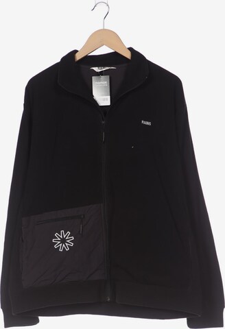 RAINS Sweatshirt & Zip-Up Hoodie in L in Black: front
