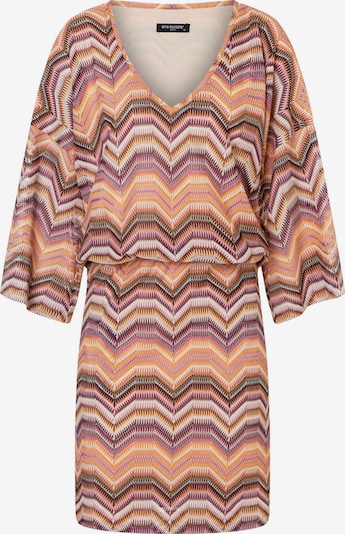 Ana Alcazar Strickkleid in creme / braun / orange / rosa, Produktansicht