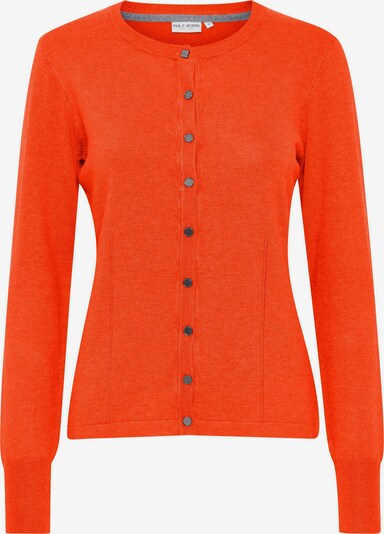 PULZ Jeans Strickjacke ' SARA ' in orangerot, Produktansicht