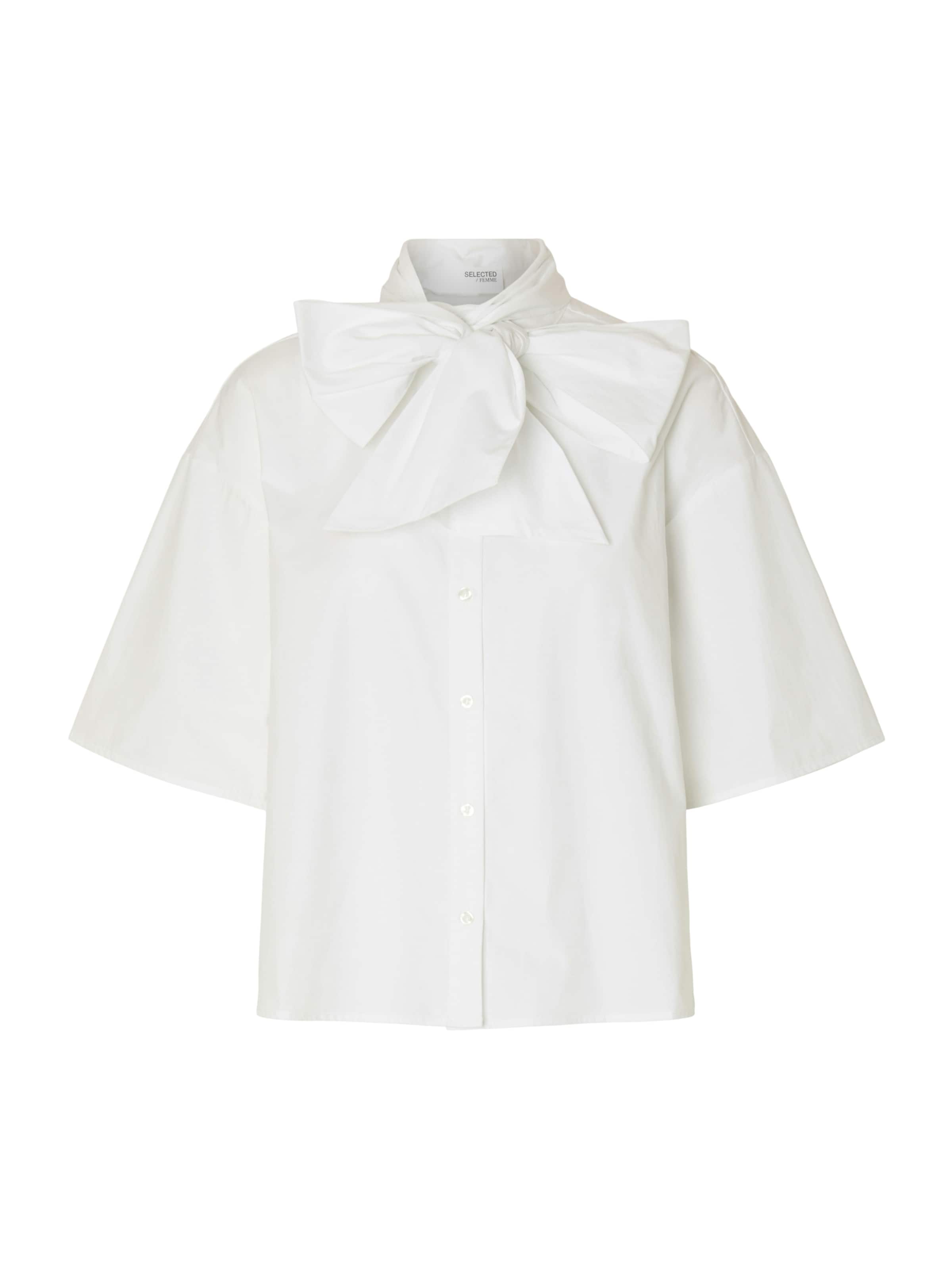 SELECTED Bluse 'SLFAya-Juno' i hvid: forside