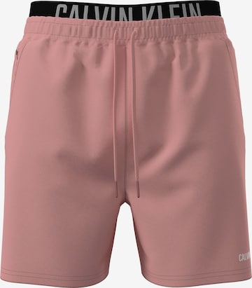 Shorts de bain 'Intense Power' Calvin Klein Swimwear en orange : devant