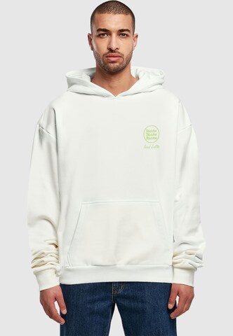 Merchcode Sweatshirt 'Iced Matcha Latte' in Beige