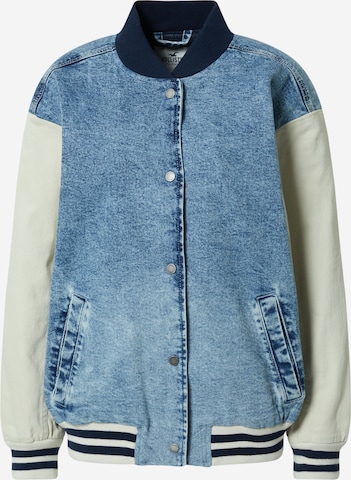 Veste mi-saison HOLLISTER en bleu : devant