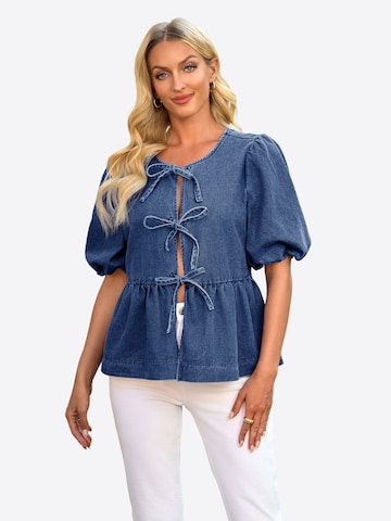 Imily Bela Blúz - kék: elől