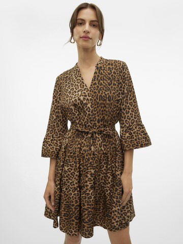 VERO MODA Blousejurk in Bruin: voorkant