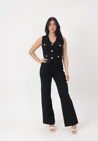 Flared Pantaloni di Elara in nero: frontale