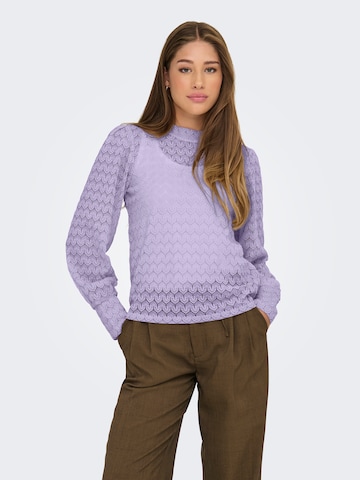 JDY Bluse 'JDYAVERY' in Lila: Vorderseite