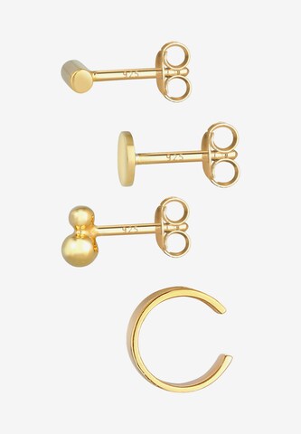 ELLI Ohrringe Basic Ohrstecker, Earcuff in Gold