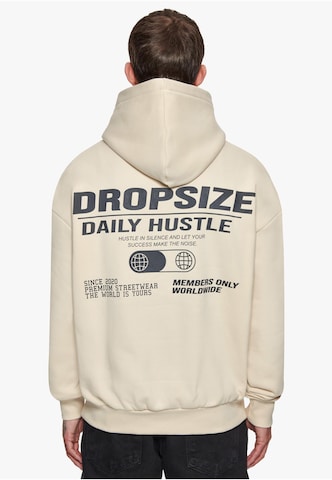 Dropsize Sweatshirt 'Hustle In Silence' i beige: forside