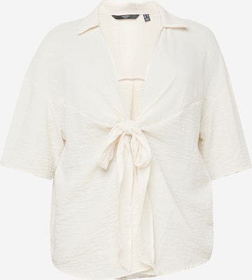 Vero Moda Curve Blouse 'CHRIS' in Beige: front