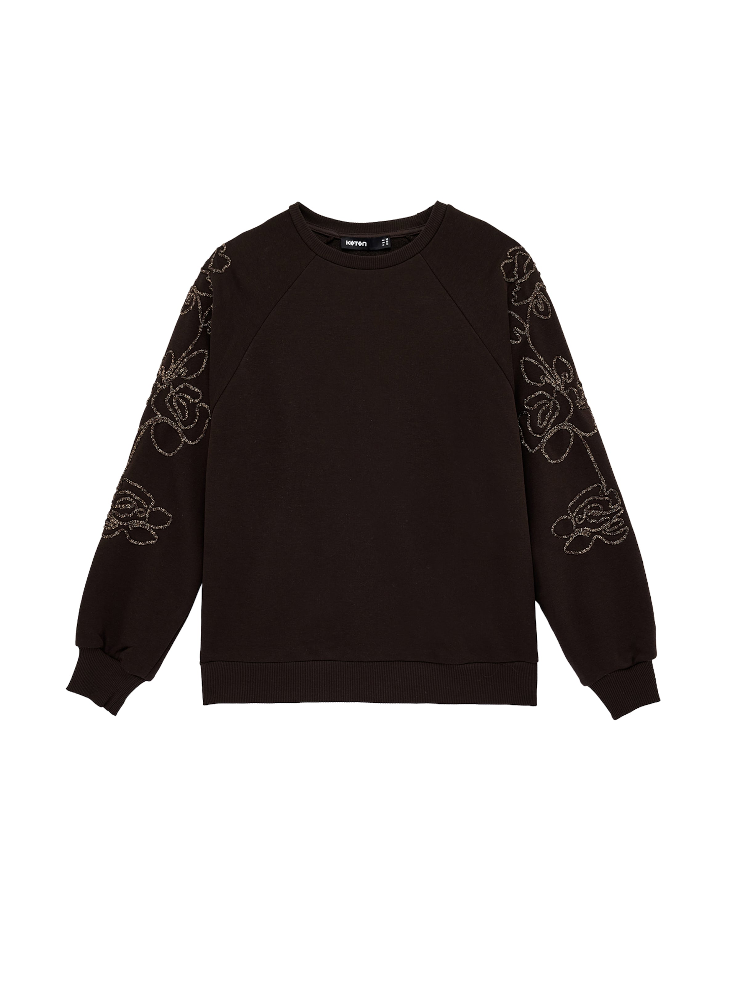 Koton Sweatshirt in Bruin: voorkant