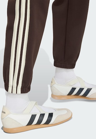 Effilé Pantalon de sport 'Stadium' ADIDAS SPORTSWEAR en marron