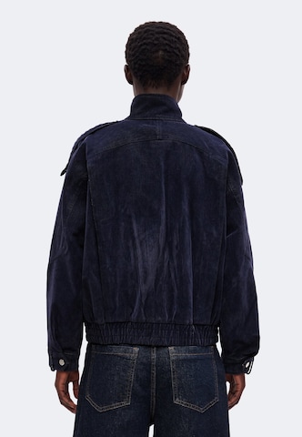 Abercrombie & Fitch Přechodná bunda – modrá