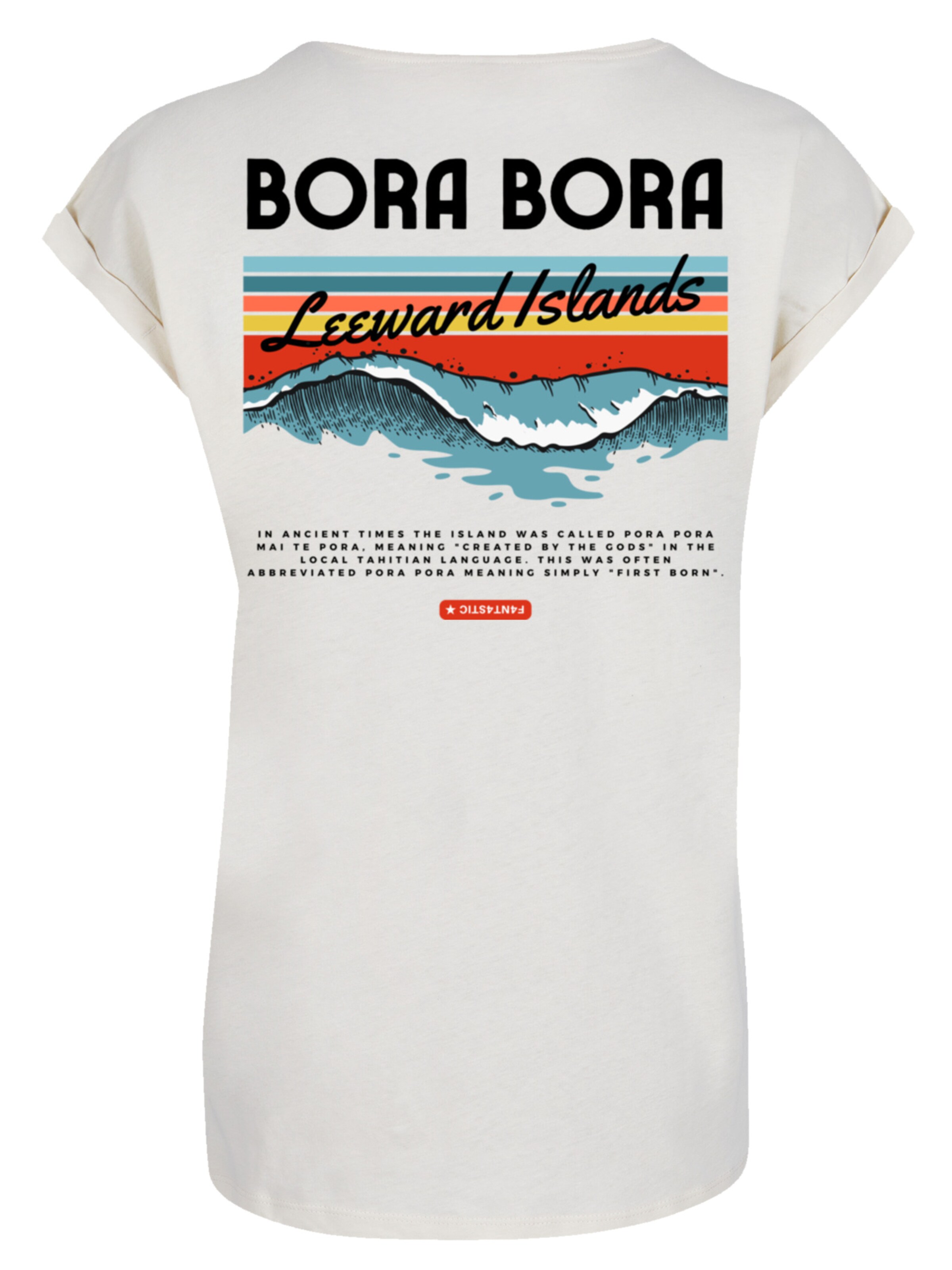 F4NT4STIC Shirt 'Bora Bora Leewards Island' in Beige