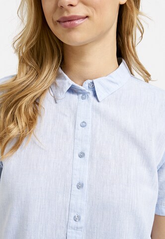 Milano Italy Shirt Dress in Blue