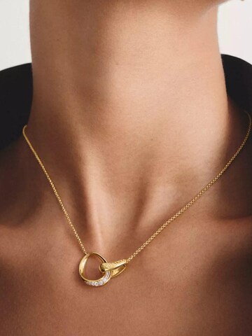 Chaîne 'Vergoldete Together Halskette mit Zirkonia' Thomas Sabo en or