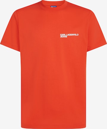 raudona KARL LAGERFELD JEANS Marškinėliai: priekis