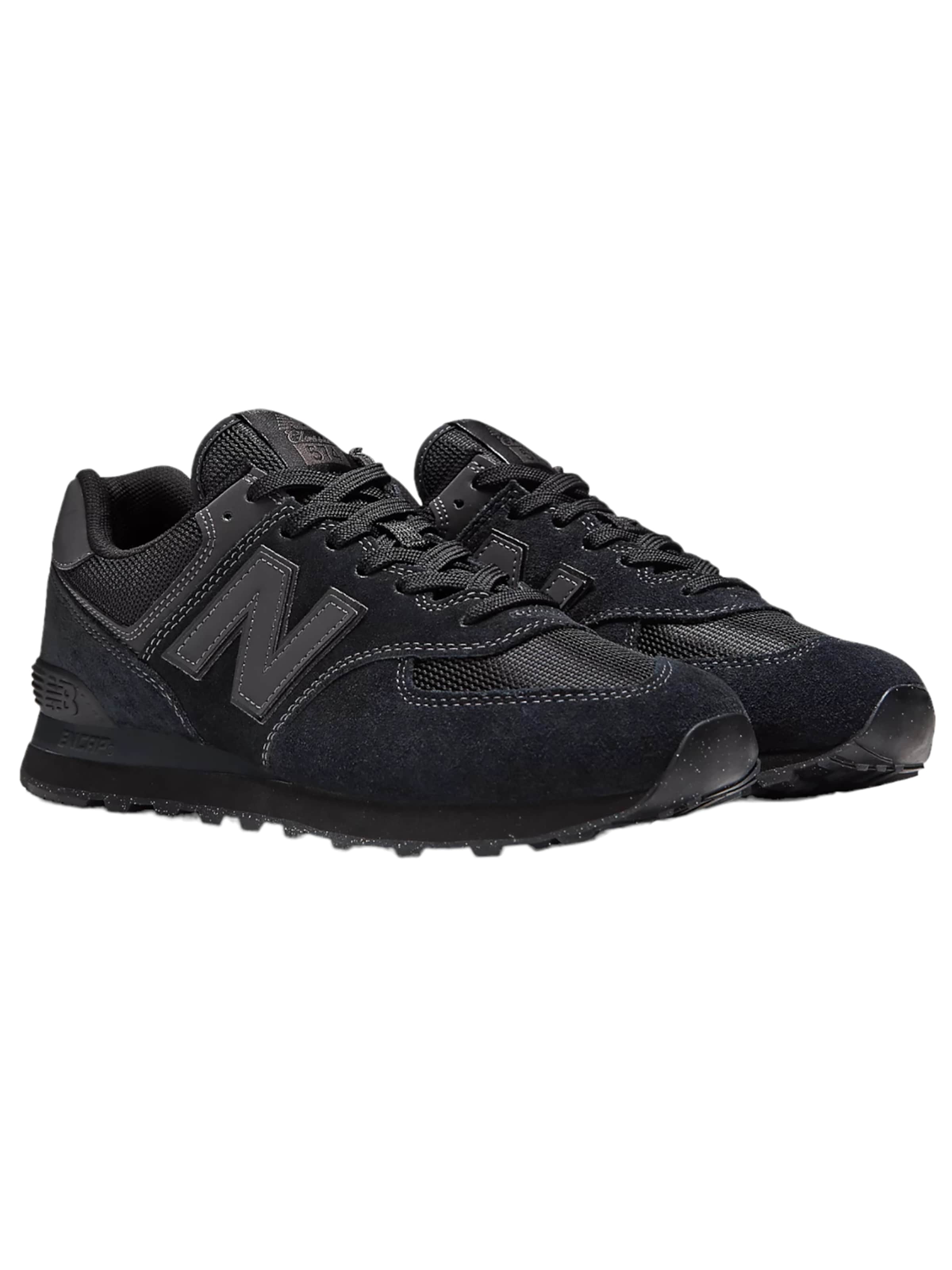 melns new balance Zemie brīvā laika apavi 'Uniex 574': no priekšpuses