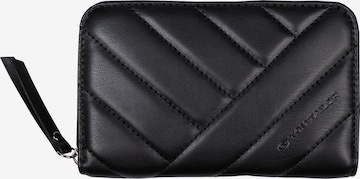 TOM TAILOR Wallet in Black: front