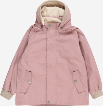 MINI A TURE Weatherproof jacket 'Wally' in Pink: front