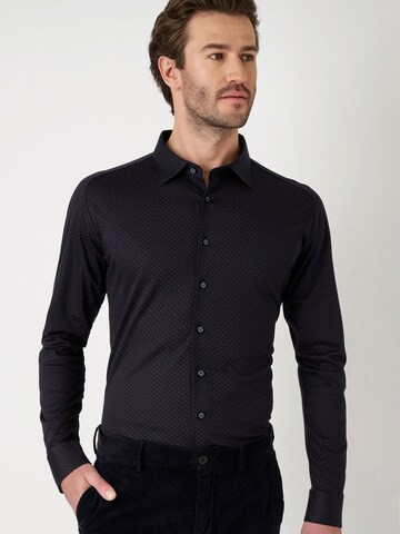 DESOTO Slim fit Overhemd in Blauw: voorkant