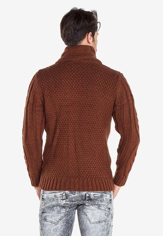 CIPO & BAXX Knit Cardigan in Brown