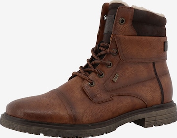 Bottines à lacets TOM TAILOR en marron : devant