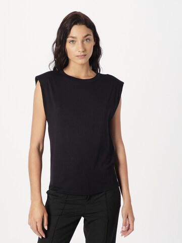 Top di s.Oliver in nero: frontale