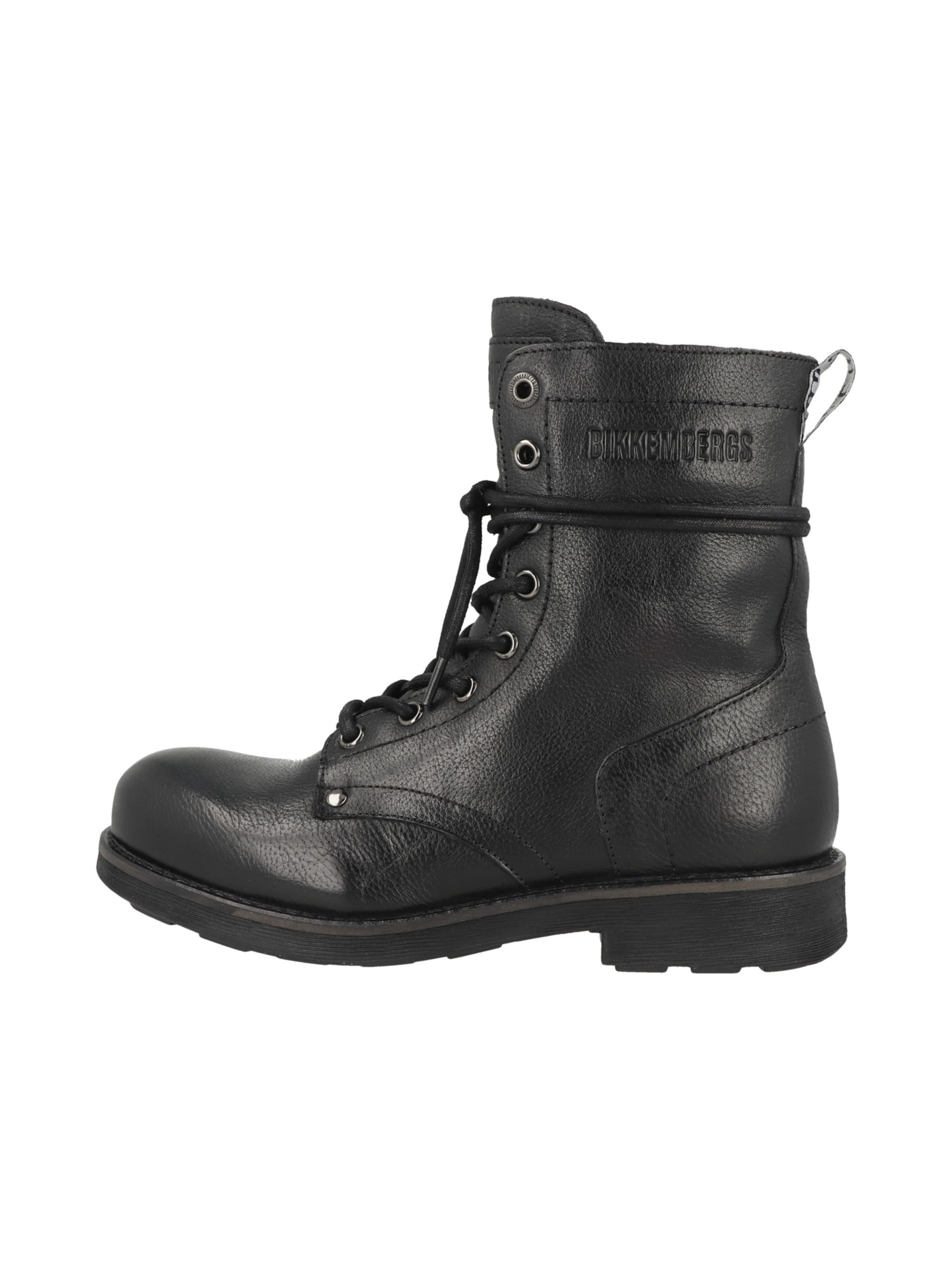BIKKEMBERGS Lace-up bootie in Black: front