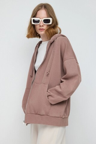 No Matter What Zip-Up Hoodie in Brown