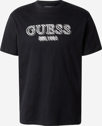 GUESS T-Shirt in Schwarz: Vorderseite