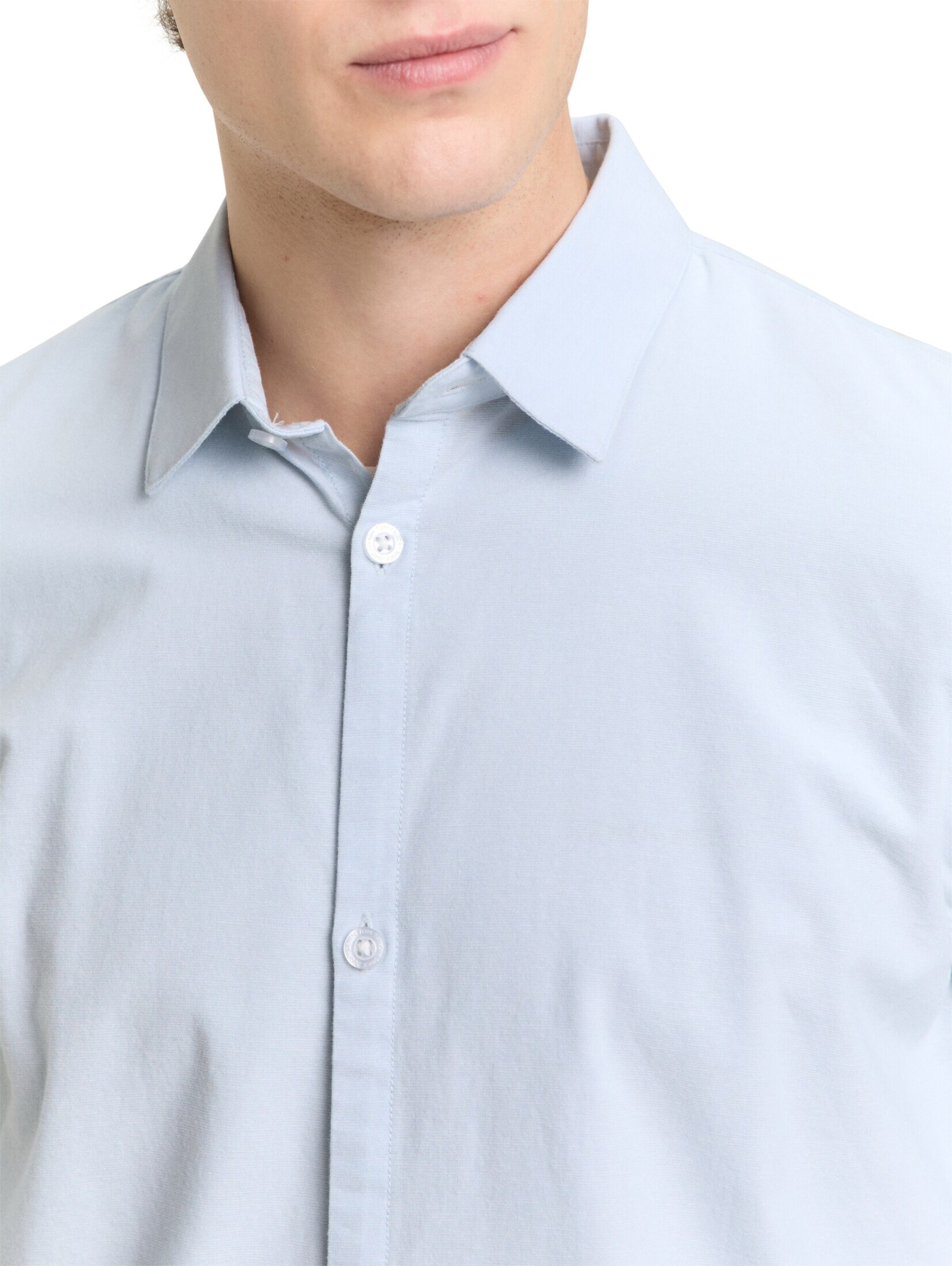 TOM TAILOR DENIM Regular fit Button Up Shirt in Blue