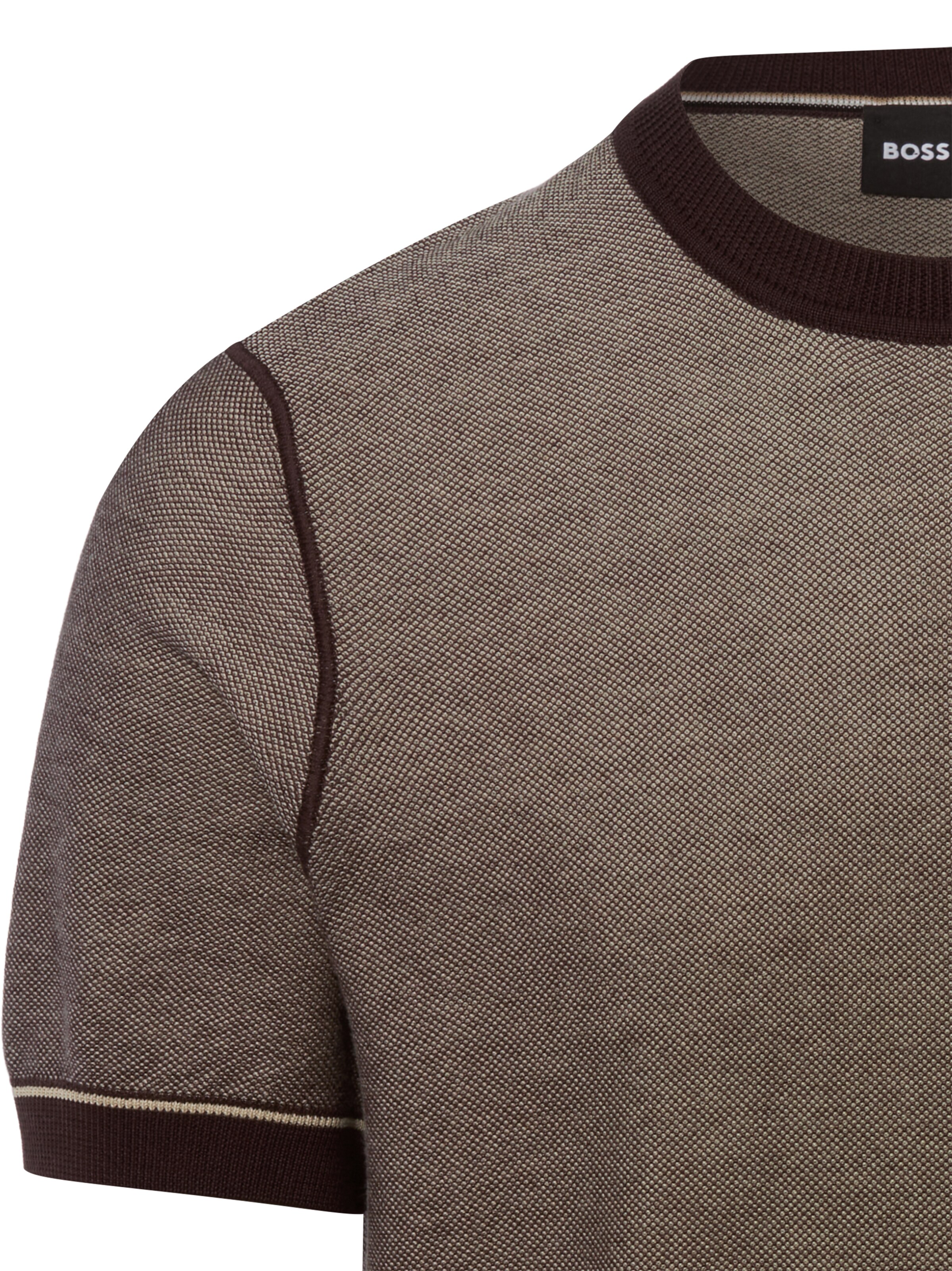 BOSS Sweater ' Nalon ' in Brown