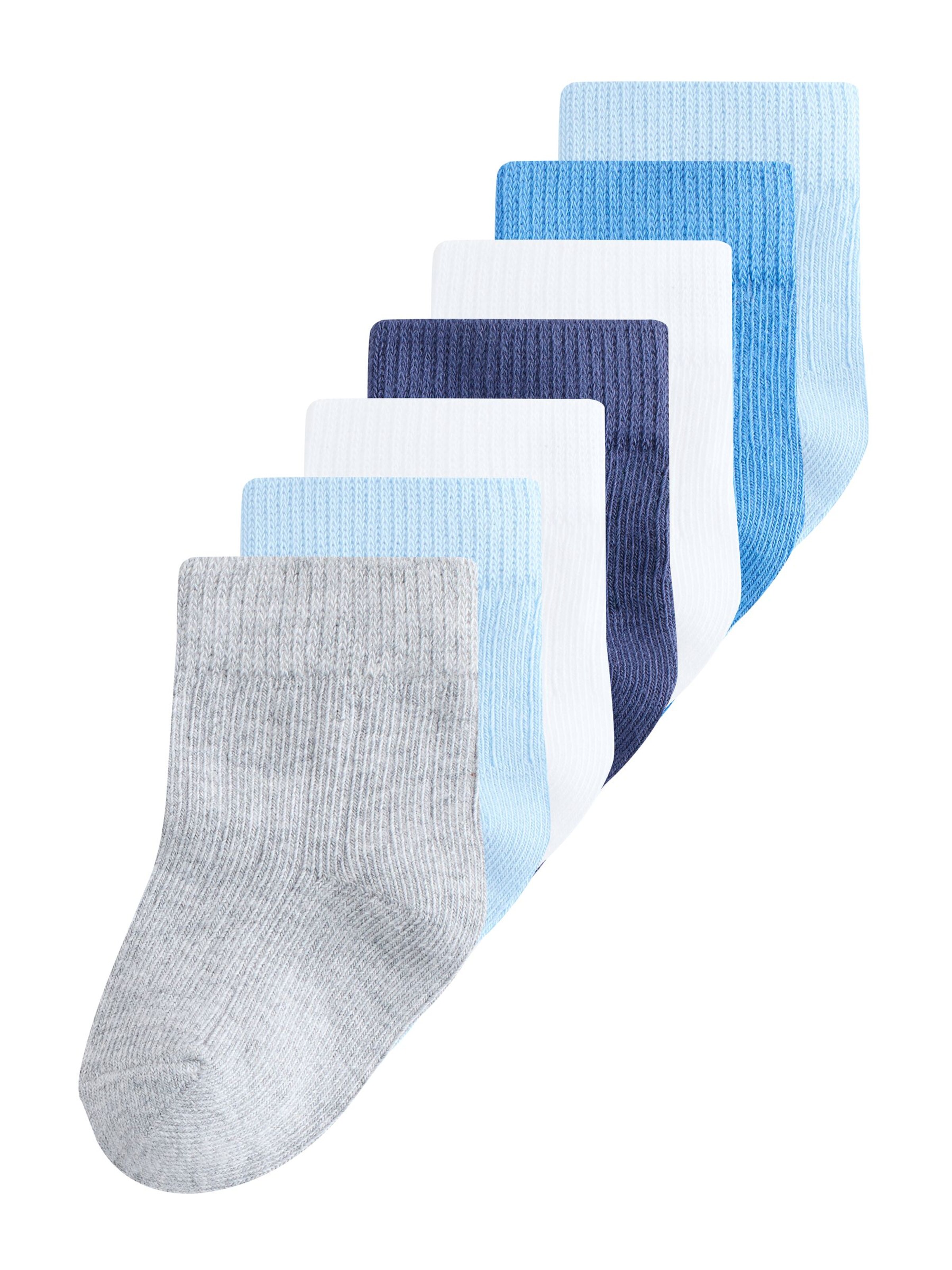 Next Socks in Blue: front