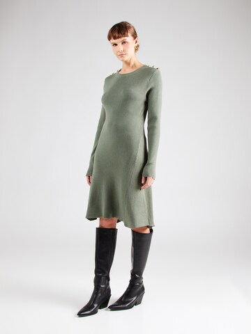 VILA Knit dress in Green: front