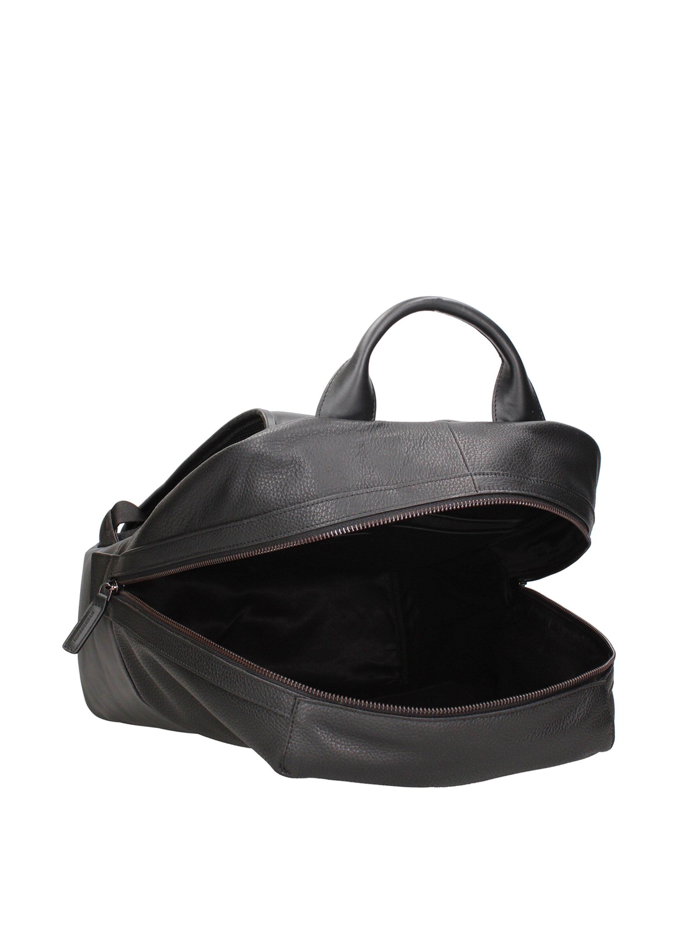 Zaino 'Zaino Momo Design Vera Pelle - Chiusura Zip 34x22x16,5 cm' di Momo Design in nero