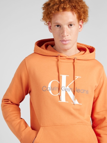 Calvin Klein Jeans Μπλούζα φούτερ 'Essentials' σε πορτοκαλί