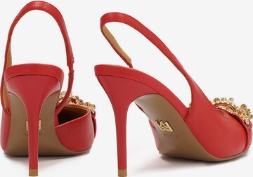 Kazar Slingpumps in Rood