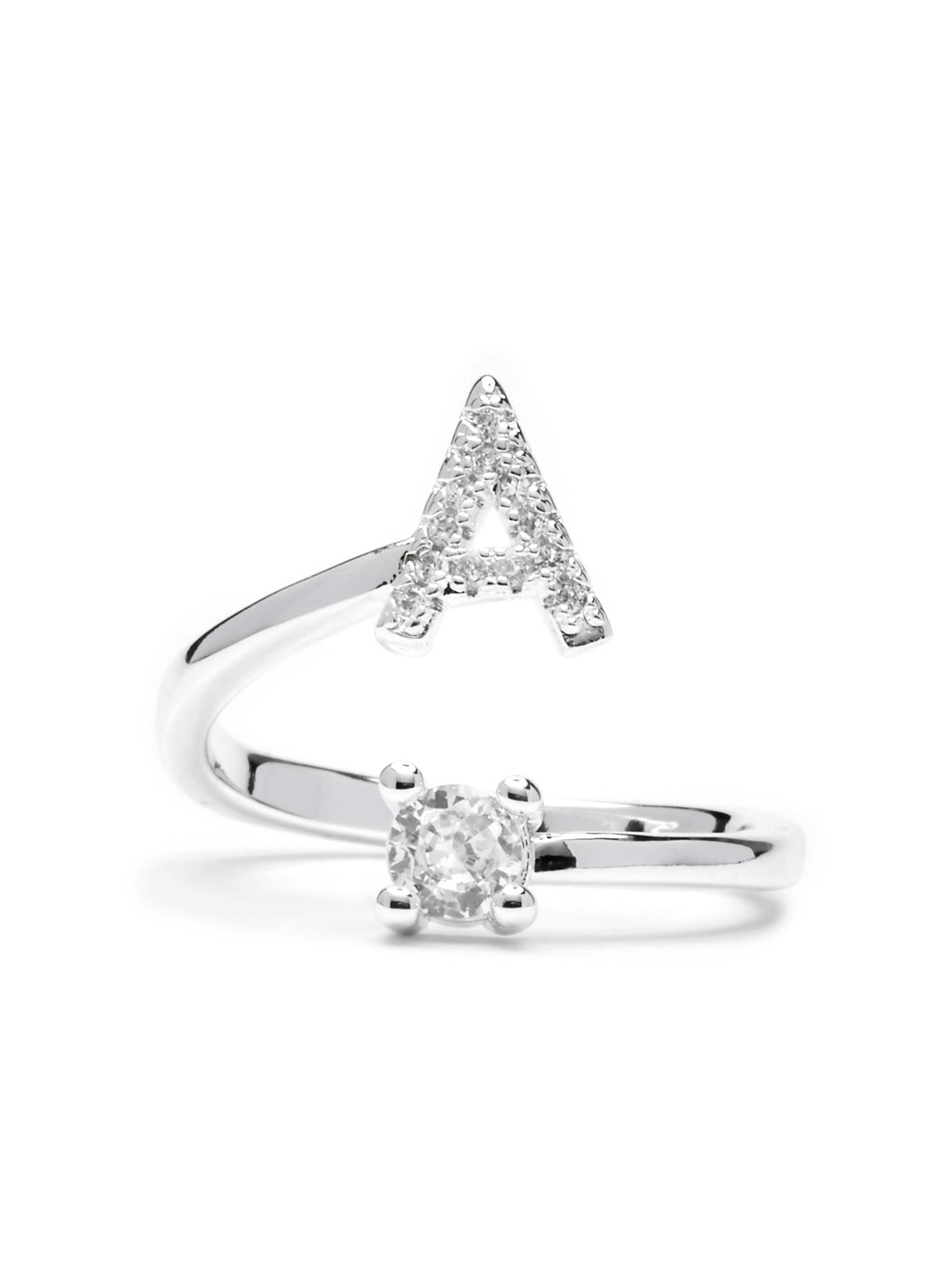 Luxenter Ring 'Alphabet A' i sølv: forside