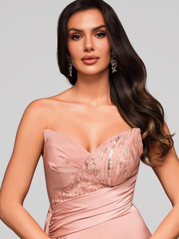 Ombre Abendkleid in Pink: Vorderseite