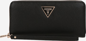 GUESS Портмоне 'LAUREL II SLG LARGE ZIP AROUND' в Черный: спереди