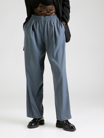 Samsøe Samsøe Loose fit Pleated Pants 'JULIA' in Grey: front