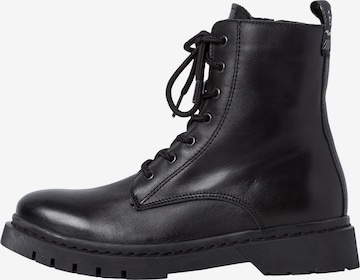 TAMARIS Lace-Up Ankle Boots in Black