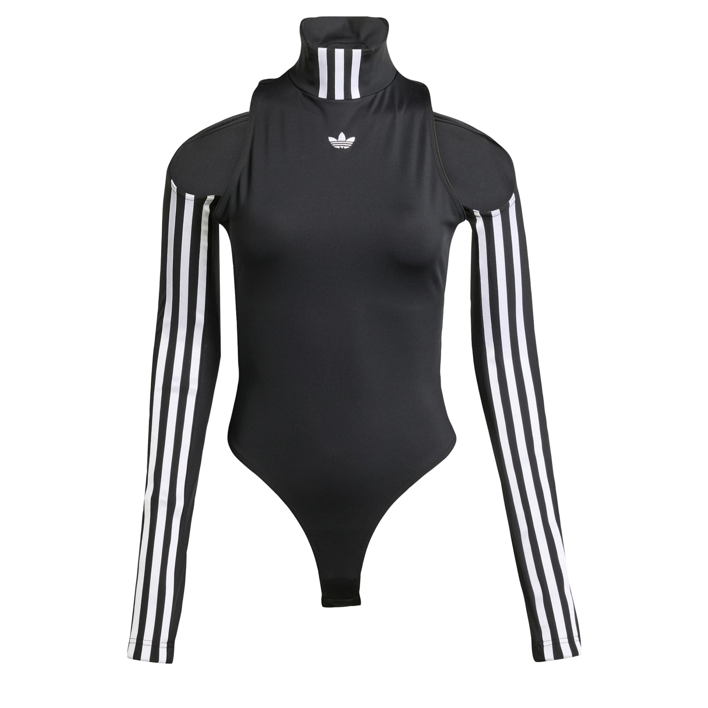 ADIDAS ORIGINALS Κορμάκι-μπλουζάκι '2-In-1 Compression' σε μαύρο: μπροστά